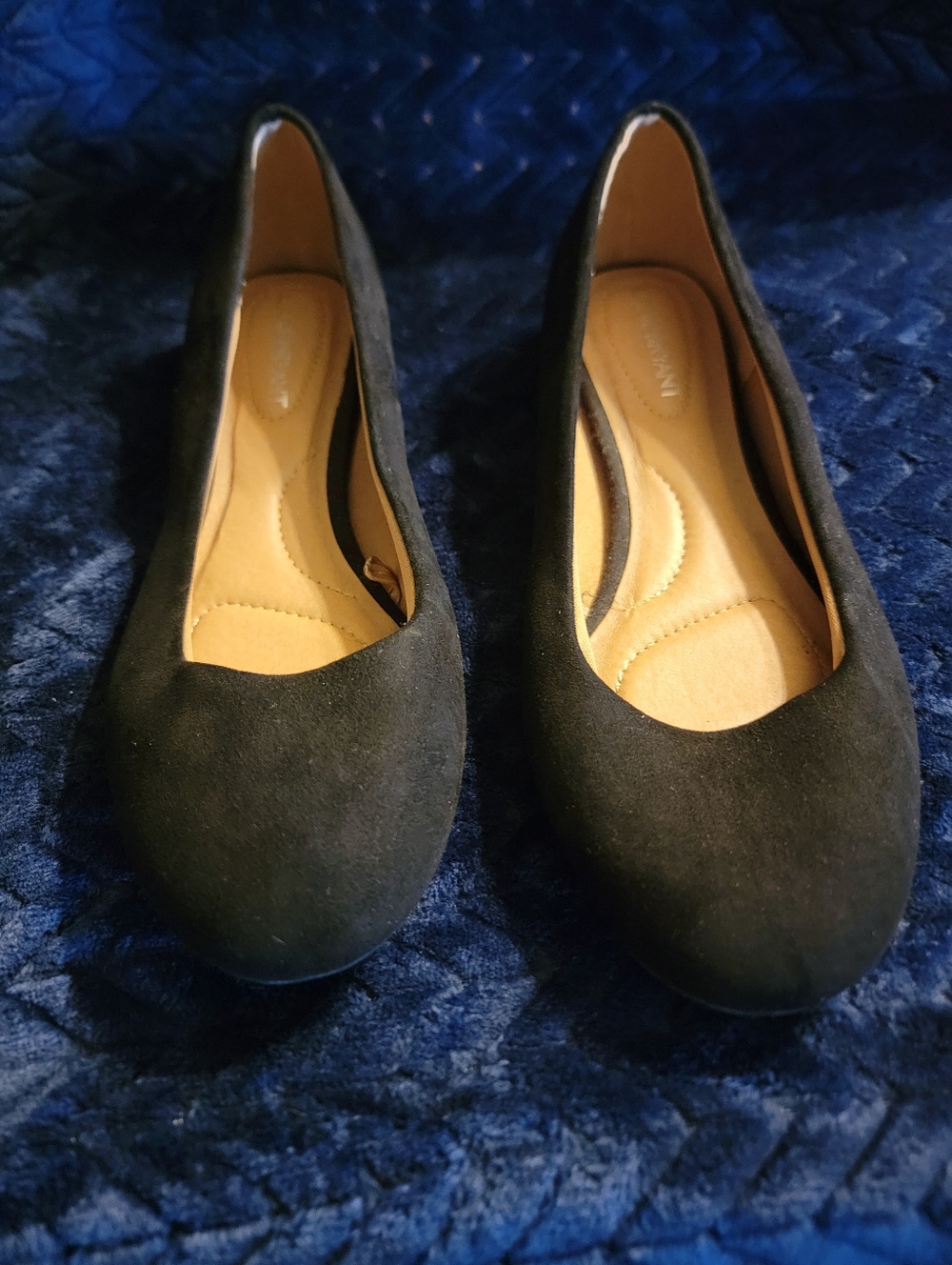 Classic Black Suede Women's Ballet Flats Lane Bryant